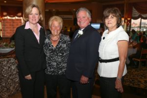 Borough President Melinda Katz with Board members and Chair people, Natalie Rogers and Michael Macaluso with QCP's Director of Development, Maryann McAleer.